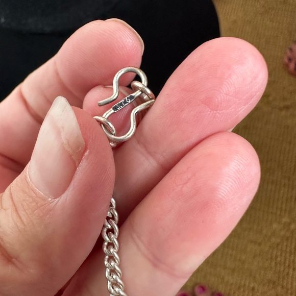 Gorgeous sterling silver vintage abalone necklace with matching earrings. - Picture 4 of 4